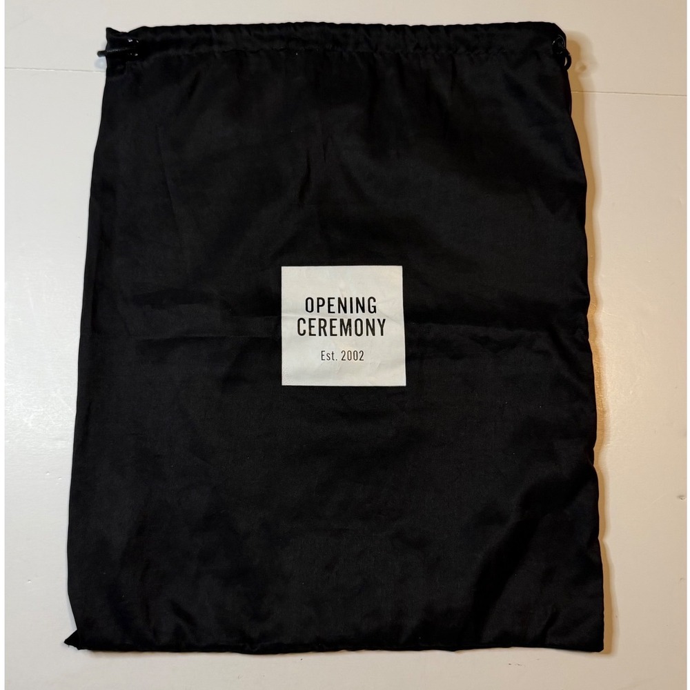 Opening Ceremony Dust Bag Black Satin Drawstring Storage Protectant